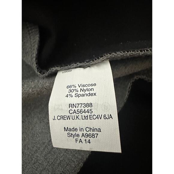 J. Crew Ponte Jersey Dress size 0 Black Gray - Picture 5 of 5